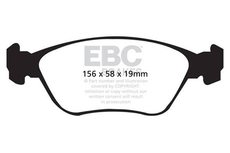 DP1362 - Sada brzdových destiček Série ULTIMAX2 EBC Brakes