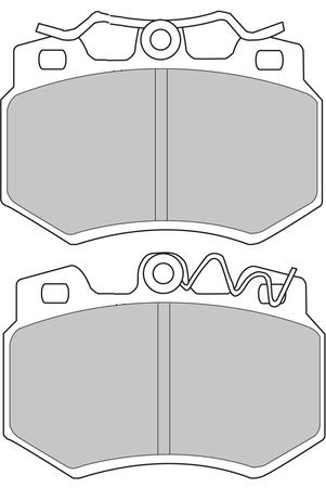 Přední brzdová destička Ferodo Racing DS2500 FCP434H CITROEN AX C15 Visa ZX PEUGEOT 106 205 305 309 309 10C 10A 3C 3A 