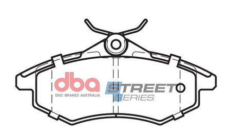 Přední brzdové destičky DBA Brake Pads Street Series Ceramic - DB2042SS CITROEN C2 C3
