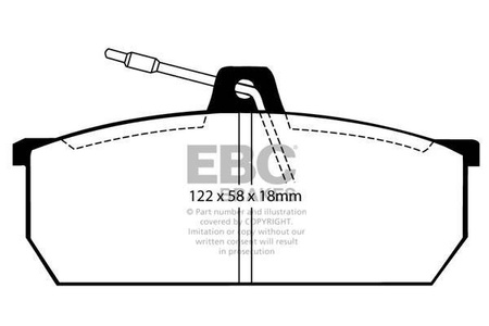 DP297 - Sada brzdových destiček Série ULTIMAX2 EBC Brakes