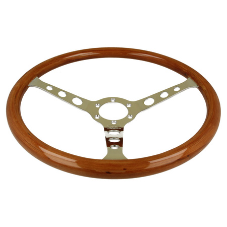 Dřevěný Volant QSP QS-W380S3 – plochý, 380 mm, 3ramenný