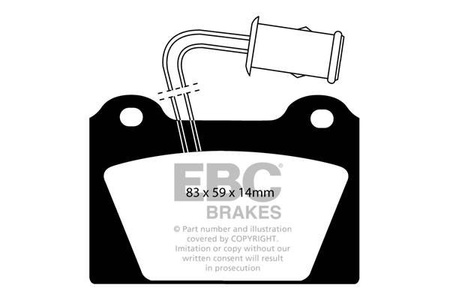 DP398 - Sada brzdových destiček Série ULTIMAX2 EBC Brakes