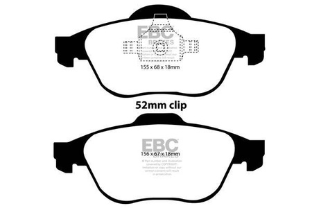 DP1394 - Sada brzdových destiček Série ULTIMAX2 EBC Brakes