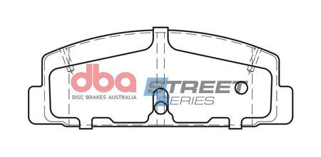 Zadní DBA brzdové destičky Street Series Ceramic - DB372SS