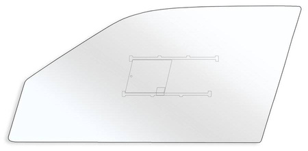 Sklo předních dveří z polykarbonátu Mitsubishi Lancer EVO VII + slider 