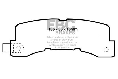DP569 - Sada brzdových destiček Série ULTIMAX2 EBC Brakes