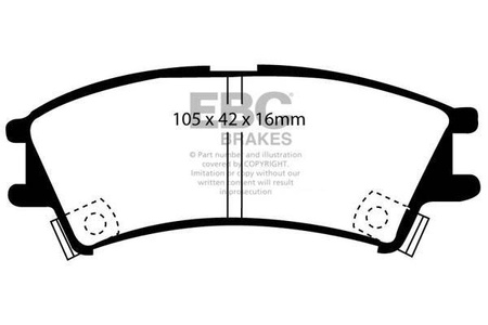 DP1203 - Sada brzdových destiček Série ULTIMAX2 EBC Brakes
