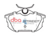 Zadní brzdové destičky DBA Brake Pads Street Series Ceramic - DB1382SS MITSUBISHI Carisma Colt Spacestar PROTON Malaysia and Philippines Waja Impian SMART Forfour W454 Brabus VOLVO S40 T4 V40 Mk1