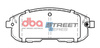 Přední DBA brzdové destičky Street Series Ceramic - DB2287SS