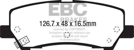 DP33041C - Sada brzdových destiček Série REDSTUFF EBC Brakes