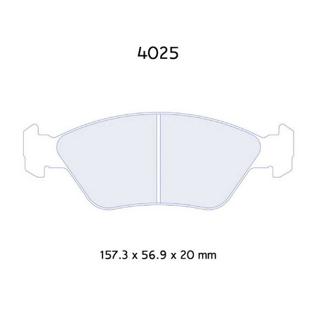 Brzdové destičky Carbone Lorraine RC6 - BMW E30 M3 ATE VA (86-92)