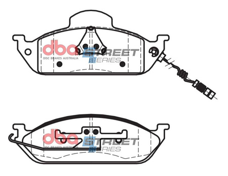 Přední brzdové destičky DBA Brake Pads Street Series Ceramic - DB1406SS MERCEDES-BENZ M-Class W163 ML230 ML270 ML320 ML430