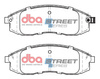 Přední brzdové destičky DBA Brake Pads Street Series Ceramic - DB1308SS MITSUBISHI L 200 96-06