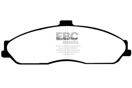 DP41162R - Sada brzdových destiček Série YELLOWSTUFF EBC Brakes