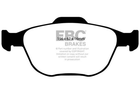 DP1641 - Sada brzdových destiček Série ULTIMAX2 EBC Brakes