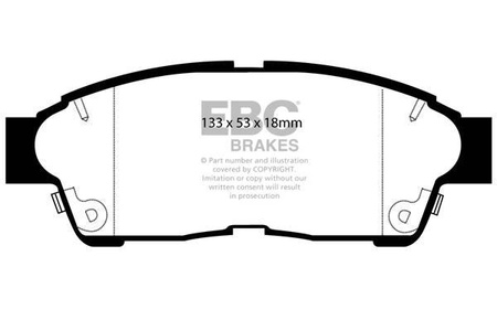 DP4964R - Sada brzdových destiček Série YELLOWSTUFF EBC Brakes