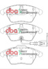 Přední brzdové destičky DBA Brake Pads Street Performance ECE R90 certified Hawk HB543x.760 - DB1849SP AUDI A1 8X A3 8P Cabriolet quattro Q3 8U TT 8J SEAT Alhambra 7N Altea Freetrack Ibiza 6J 6P Leon 1P Toledo SKODA Fabia 5J NJ Octavia 1Z Rapid Spaceback