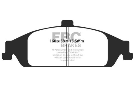 DP31243C - Sada brzdových destiček Série REDSTUFF EBC Brakes