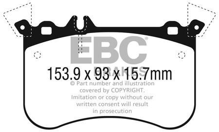 DP32311C - Sada brzdových destiček Série REDSTUFF EBC Brakes