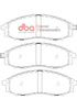 Přední brzdové destičky DBA Brake Pads Xtreme Performance Hawk HB488x.629 - DB1439XP NISSAN NP300 D40 Navara D22