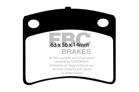DP367 - Sada brzdových destiček Série ULTIMAX2 EBC Brakes