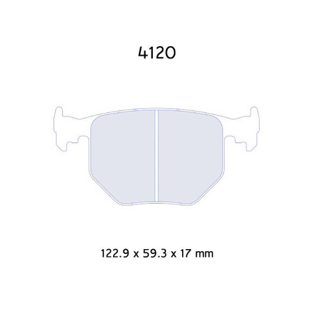 Brzdové destičky Carbone Lorraine RC6 - BMW E46 330i/ M3 3,2 (00-07)