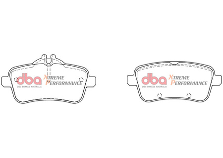 Zadní brzdové destičky DBA Brake Pads Xtreme Performance Hawk HB742x.690 - DB8880XP MERCEDES-BENZ A-Class W176 A45 AMG CLA Shooting Brake X117 CLA45 CLA-Class C117 GL-Class X166 GL350 GL400 GL500 GL63 GLA-Class X156 GLA45 GLE-Class W166 GLE 63 S GLE250 D