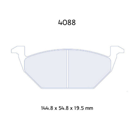 Brzdové destičky Carbone Lorraine RC6 - VW Golf 5 1,4i 16V/ 1,6 FSI/ 1,9 TDI (03-)