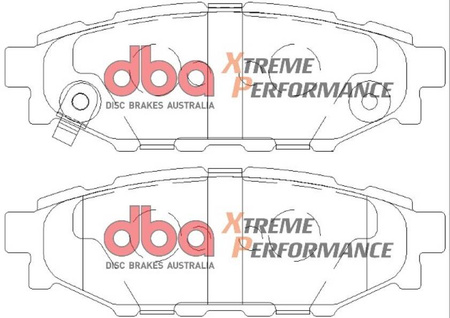 Zadní brzdové destičky DBA Brake Pads Xtreme Performance Hawk HB557x.545 - DB1803XP SUBARU BRZ Forester Impreza Legacy BL5 BLD BP5 BPD BRD Outback XV TOYOTA GT86