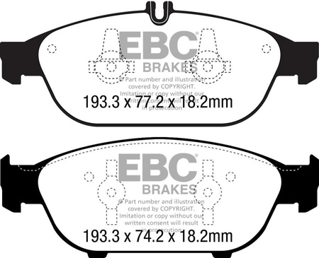 DP32169C - Sada brzdových destiček Série REDSTUFF EBC Brakes