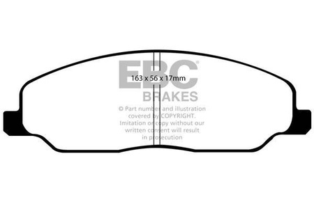 DP81740RP1 - Sada závodních brzdových destiček Série RP-1 Racing EBC Brakes