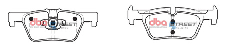 Zadní brzdové destičky DBA Brake Pads Street Series Ceramic - DB2224SS BMW 1 Series F20 114 116 118 120 125 F21 xDrive F20 F21 2 F22 Coupe 218 220 225 228 230 F23 Convertible F22 3 F30 316 318 320 325 328 330 F31 F34 GT F30 F31 GT F34 4 F32 418 420 425