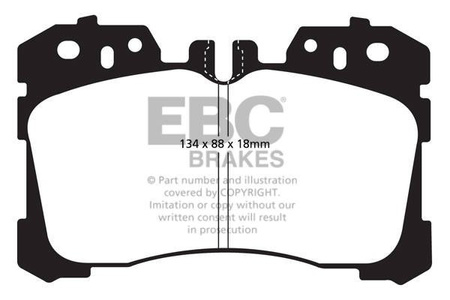 DP41811R - Sada brzdových destiček Série YELLOWSTUFF EBC Brakes