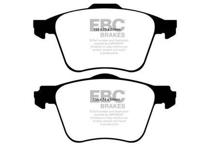 DP1690 - Sada brzdových destiček Série ULTIMAX2 EBC Brakes