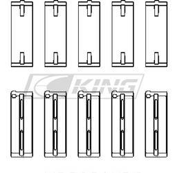 Obal hlavního ložiska King HONDA A-SERIES, B-SERIES, K-SERIES - MB5259XPC STDX