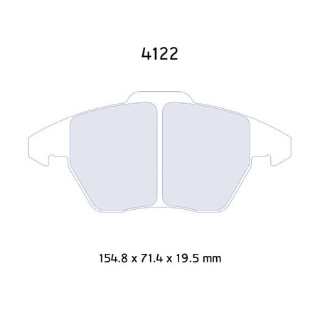 Brzdové destičky Carbone Lorraine RC6 - VW Golf 6 2,0 TDI 16V (08-)