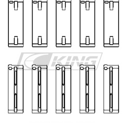 Obal hlavního ložiska King SUZUKI M16A - MB5727XP0.25