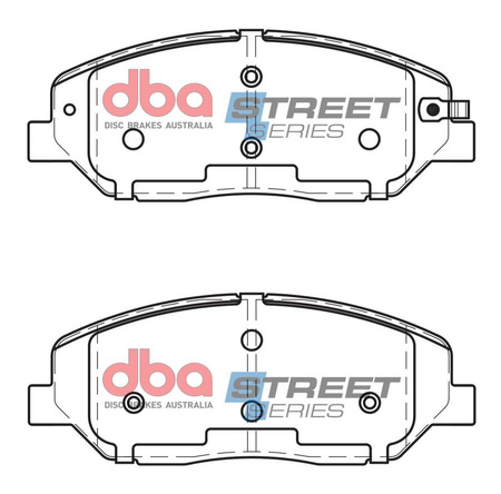 Přední brzdové destičky DBA Brake Pads Street Series Ceramic - DB2034SS HYUNDAI Grand Sante Fe Santa KIA Sorento SSANGYONG Rexton Y400 CSE Van