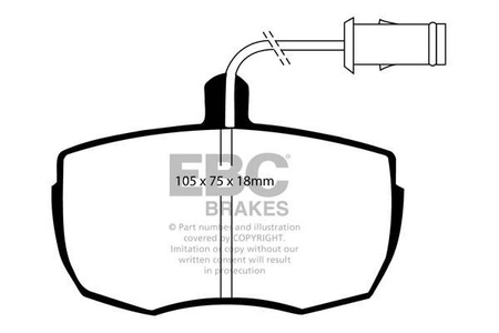 DP622 - Sada brzdových destiček Série ULTIMAX2 EBC Brakes