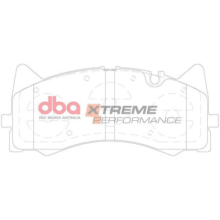 Přední brzdové destičky DBA Brake Pads Xtreme Performance - DB15035XP MERCEDES-BENZ AMG GT 4 Door Coupe 43 4Matic 53 S C-Class W205 C63 Cabriolet A205 C205 Estate S205