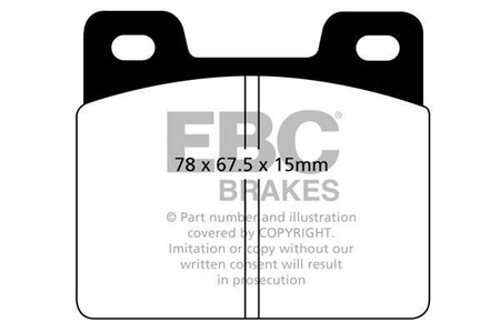 DP213 - Sada brzdových destiček Série ULTIMAX2 EBC Brakes