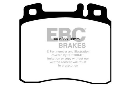 DP963 - Sada brzdových destiček Série ULTIMAX2 EBC Brakes