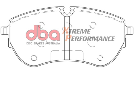 Přední brzdové destičky DBA Brake Pads Xtreme Performance ECE R90 certified - DB15001XP VOLKSWAGEN Amarok