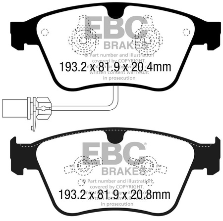 DP52317NDX - Sada brzdových destiček Série BLUESTUFF NDX EBC Brakes