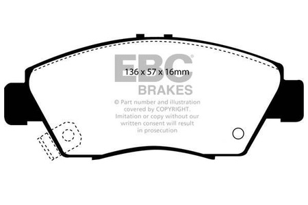 DP891 - Sada brzdových destiček Série ULTIMAX2 EBC Brakes