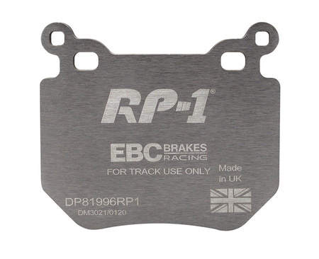 DP81996RP1 - Sada závodních brzdových destiček Série RP-1 Racing EBC Brakes