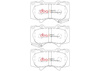 Přední brzdové destičky DBA Brake Pads Xtreme Performance ECE R90 certified - DB2380XP TOYOTA Fortuner AN150