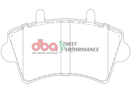 Přední brzdové destičky DBA Brake Pads Street Performance - DB1963SP NISSAN Interstar OPEL Movano RENAULT Master VAUXHALL