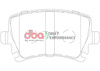 Zadní brzdové destičky DBA Brake Pads Street Performance Hawk HB544x.628 - DB1865SP AUDI A3 8P Cabriolet quattro A4 B7 Convertible A6 C6 allroad Avant RS3 S3 TT 8J TTRS Plus TTS SEAT Altea Freetrack Exeo Leon 1P 5F SKODA Octavia 1Z 5E Superb 3T Yeti