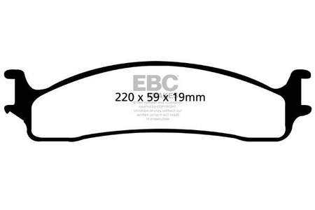 DP41650R - Sada brzdových destiček Série YELLOWSTUFF EBC Brakes